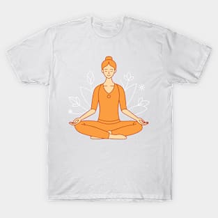 Inner Peace Meditation Girl T-Shirt